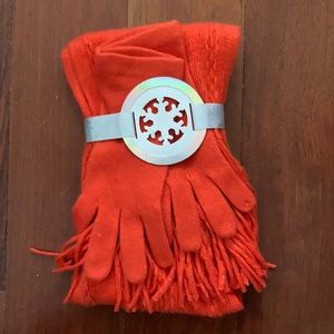 NY&Co. Scarf and Mittens Gift Set, One Size, Orange